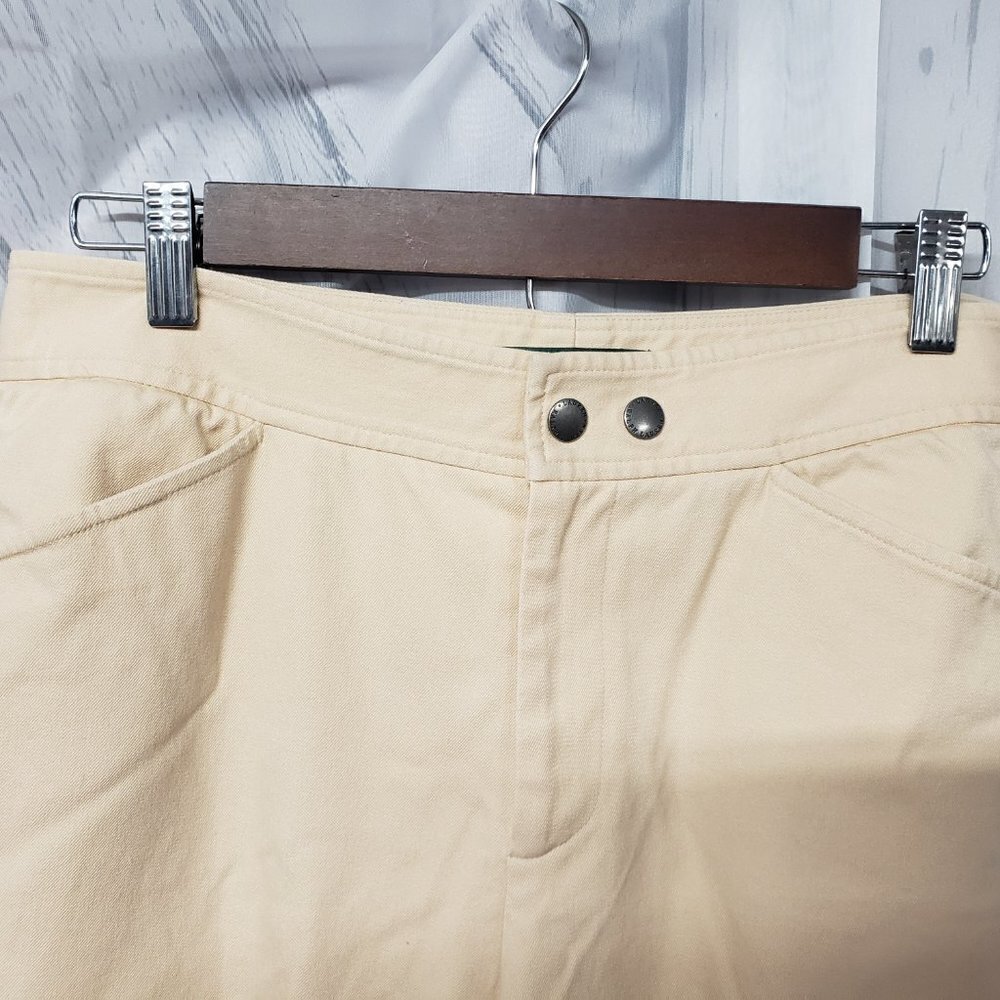 Lauren Ralph Lauren Tan Straight Leg Preppy Classic Chinos Size 8P - Picture 3 of 10